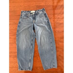 Hollister Women's Jeans Low-Rise Taper Baggy Wide Leg Size 6R W28 Skater Hipster